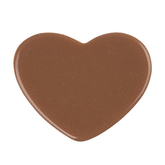 Resin Cabochon Heart 22mm Matte Brown 10/pk