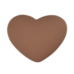 Resin Cabochon Heart 22mm Matte Brown 10/pk