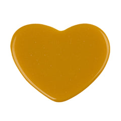 Resin Cabochons, Heart 22mm Matte Dijon Yellow 10/pk