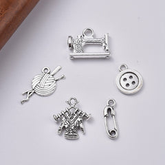 Knitting & Sewing Assorted Charms 5/pk