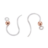 Clear / Rose Gold Hypoallergenic Fish Hook Earrings 100/pk