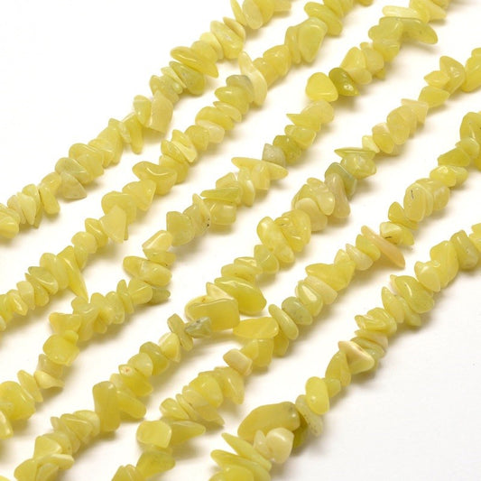 Lemon Jade Chips 5-8mm (Natural) 31.5" Strand