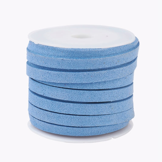 Faux Suede 5mm Lace 5m Cornflower