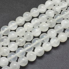 8mm Selenite (Natural) Beads 15-16" Strand