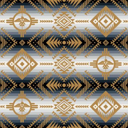 #647 Thunderbird Grey 100% Cotton  - Price Per Half Half Yard