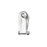 Silver Fingernail Earring Posts 10/pk