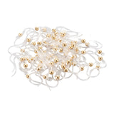 Clear / Gold Hypoallergenic Fish Hook Earrings 100/pk