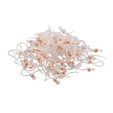 Clear / Rose Gold Hypoallergenic Fish Hook Earrings 100/pk