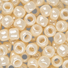 6/0 Toho Seed Beads #123 Opaque Lustered Light Beige 8-9g Vial