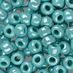 6/0 Toho Seed Beads #132 Opaque Lustered Turquoise 8-9g Vial