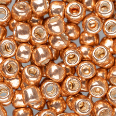 *6/0 Toho Seed Beads #551 Galvanized Rose Gold 8-9g Vial