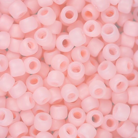 8/0 Toho Seed Beads #145F Ceylon Frosted Innocent Pink 8-9g Vial