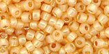 8/0 Toho Seed Beads #2110 S/L Milky Light Topaz 8-9g Vial