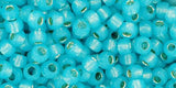 8/0 Toho Seed Beads #2117 Silver Lined Milky Aqua 8-9g Vial