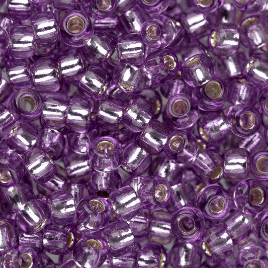 8/0 Toho Seed Beads #2219 Silver Lined Light Grape 8-9g Vial