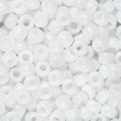 8/0 Toho Seed Beads #41 Opaque White 8-9g Vial