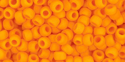 8/0 Toho Seed Beads #42DF Opaque Frosted Cantaloupe 8-9g Vial