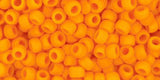 8/0 Toho Seed Beads #42DF Opaque Frosted Cantaloupe 8-9g Vial