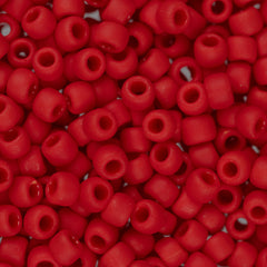 8/0 Toho Seed Beads #45AF Opaque Frosted Cherry 8-9g Vial