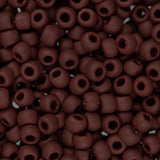 8/0 Toho Seed Beads #46F Opaque Frosted Oxblood 8-9g Vial