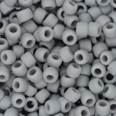 8/0 Toho Seed Beads #53F Opaque Frosted Grey 8-9g Vial