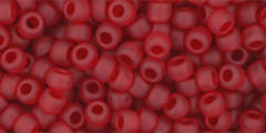 8/0 Toho Seed Beads #5BF Tr Frosted Siam Ruby 8-9g Vial