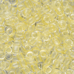 8/0 Toho Seed Beads #2721 Yellow Crystal / Bright Green 8-9g Vial