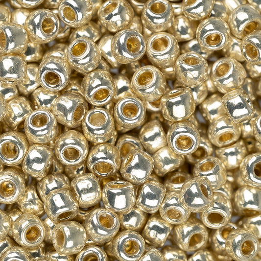 8/0 Toho Seed Beads #PF558 Perma Finish Galvanized Aluminum 8-9g Vial