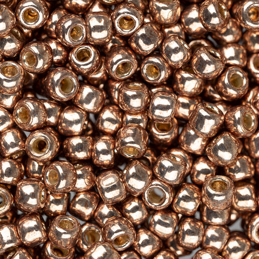 8/0 Toho Seed Beads #PF593 Perma Finish Galvanized Almond 8-9g Vial