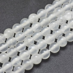 6mm Selenite (Natural) Beads 15-16" Strand