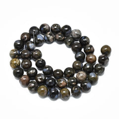 8mm Glaucophane (Natural) Beads 15-16" Strand