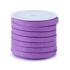 5mm Faux Suede Lace Dark Orchid 5m