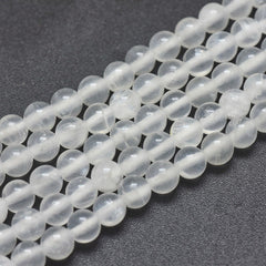 4mm Selenite (Natural) Beads 15-16" Strand