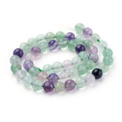 *4mm Fluorite (Natural) Beads 15-16" Strand