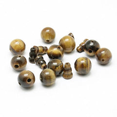 8mm Tiger Eye (Natural) Guru Beads 2 Sets/Pk