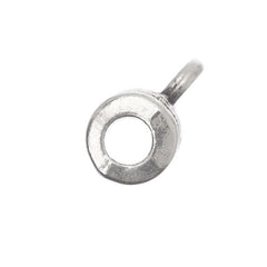 Antique Silver Circle Bead Bails 10/pk