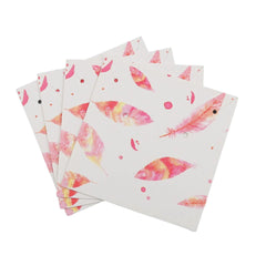 Earring Cards 2 3/8" Pink Feathers 50/pk