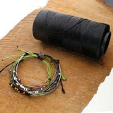 Knot It 1mm Waxed Brazilian Cord 144m Card Black