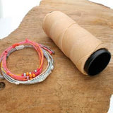 Knot It 1mm Waxed Brazilian Cord 144m Card Natural