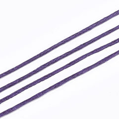 Waxed Cotton Cord 1mm Purple 100yd/Roll