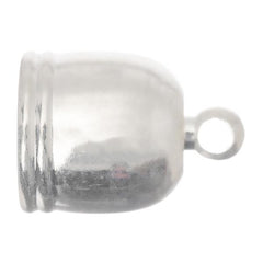 *10mm Silver End Cap 10/pk