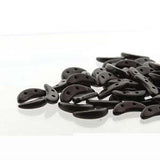 *Czech Crescent Beads Metallic Suede Dark Plum 5g Vial
