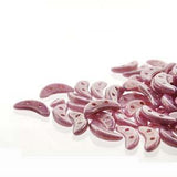 *Czech Crescent Beads Luster Lilac 5g Vial