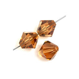 Preciosa Bicone 4mm Light Colorado Topaz Each