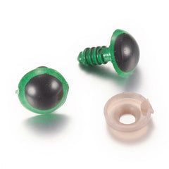 Safety Eyes 12mm Green 20/pk