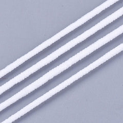 *2mm Round White Elastic - Price Per Yard