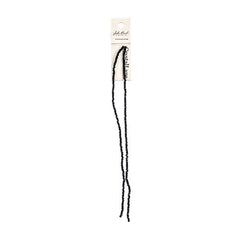 Crystal Lane Rondelle 1.5x2.5mm Opaque Black 246/Strand