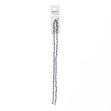 Crystal Lane Rondelle 3x4mm Opaque Silver Iris 2x7" Strand