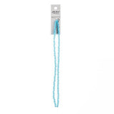Crystal Lane Rondelle 3x4mm Opaque Blue 2x7" Strand