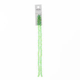 Crystal Lane Rondelle 4x6mm Transparent Green AB 2x7" Strand